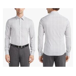 Calvin Klein Men's Dress Shirt Extreme Slim Fit Stain Shield